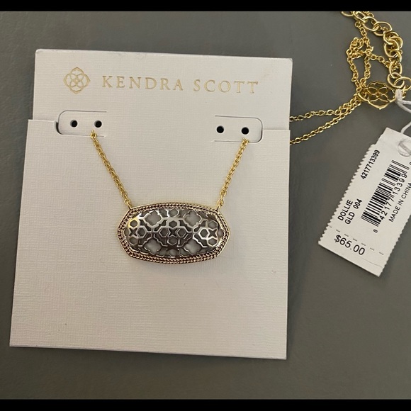 Kendra Scott Dollie necklace in gold/silver - Picture 2 of 2
